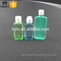 100ml transparent empty square PET cosmetic plastic bottle